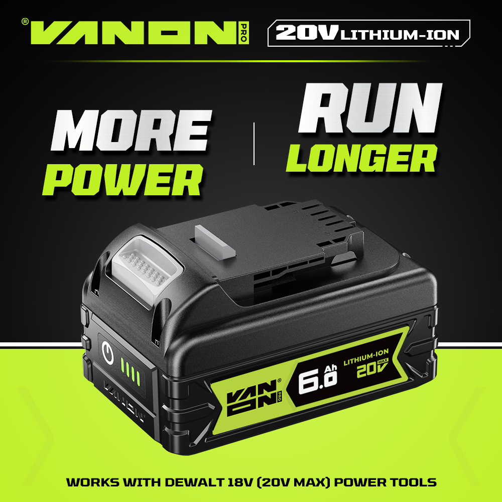 VANON Pro-series 20V Max DCB200 Replacement Battery 6.0Ah product view 5