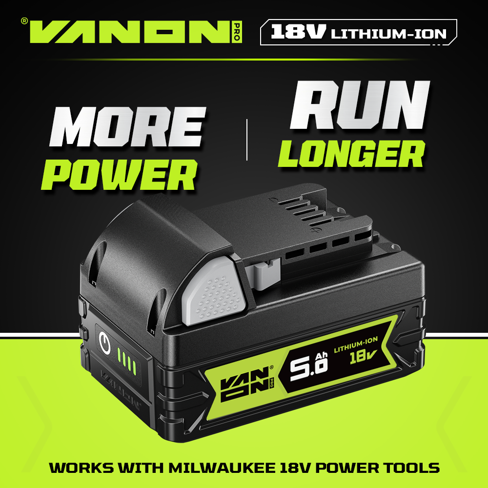 VANON Pro-series 18V M18 Replacement Battery 5.0Ah product view 3